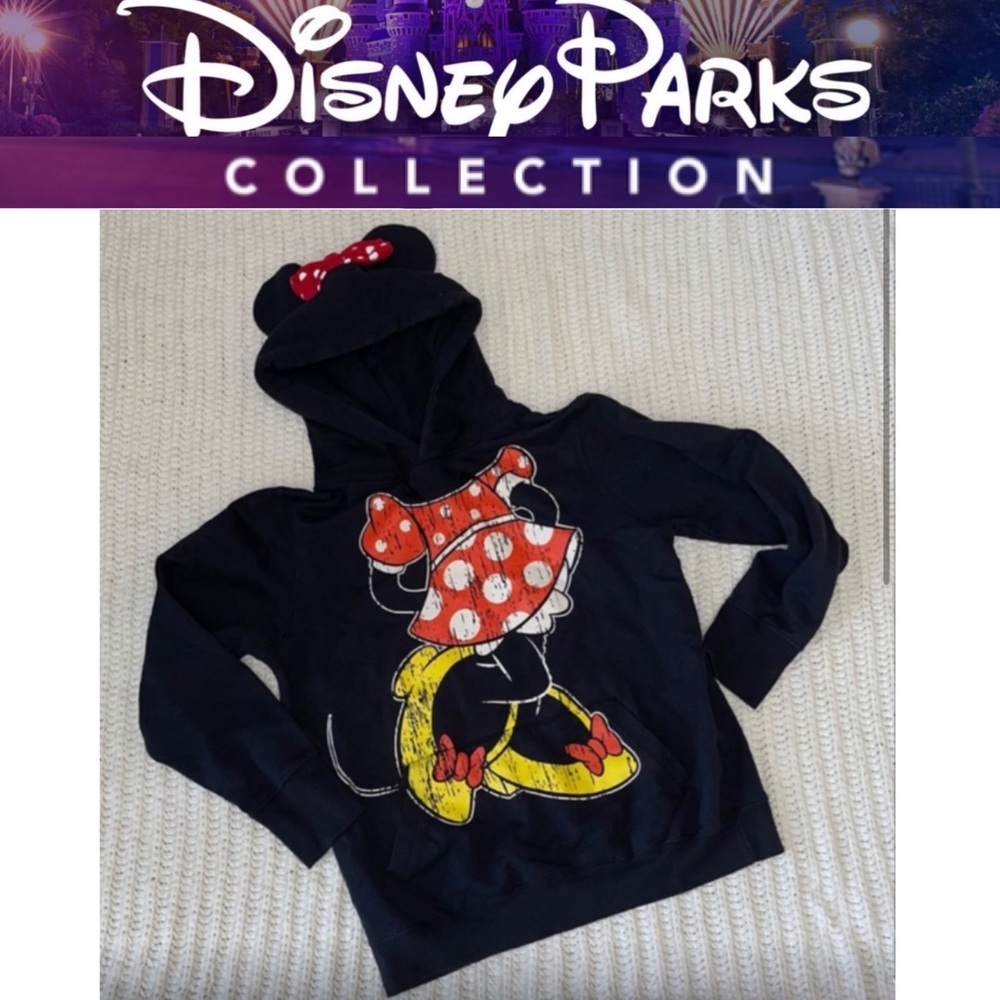 Disney Parks Women’s Minnie Mouse Hooded Sweatshirt